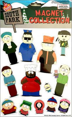South Park 1re srie - 1 planche de 13 Magnets 1998 et 2005