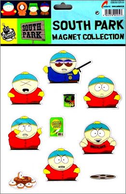 Cartman - South Park - 1 planche de 10 Magnets - 1999
