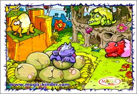 Dinosaures  - Peluche (Kinder Surprise) NV017, NV019  NV021