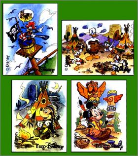 Euro Disney - 4 magnets mtalliques - 1993