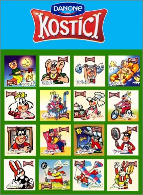 Bobik - 16 Magnets Kostici Danone - 2010 Tchquie