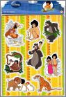 Le Livre de la Jungle Disney - 1 planche de 8 magnets - 2011