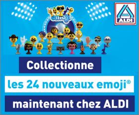 Emoji - 24 figurines  ventouse - Aldi - 2022 - Belgique