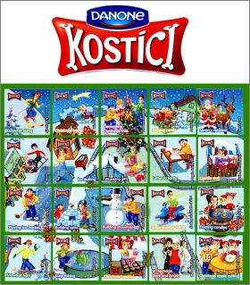 Nol - 20 Magnets puzzle Danone Kostici  - 2010 Tchquie