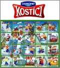 Noël - 20 Magnets puzzle Danone Kostici  - 2010 Tchéquie