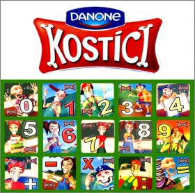 Chiffres - 15 Magnets - Danone Kostici - 2009 Tchquie