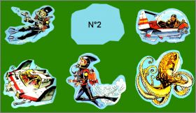 6 Magnets en carton - Nutella - 1960