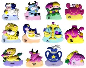 Signes du zodiaque 1re srie -12 magnets - 2002