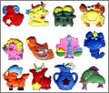 Signes du zodiaque 2me srie -12 magnets - 2002