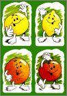 Fruits - 4 magnets - 2002