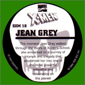 X-Men (Skull back) Marvel Comics - 35 pogs - Toy Biz - 1994