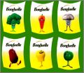 Lgumes 1re srie - 6 Magnets - Bonduelle - 2012 - Hongrie