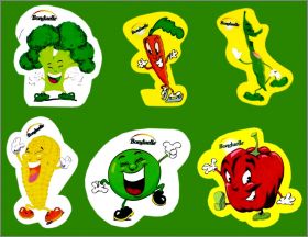 Lgumes 2me srie - 6 Magnets - Bonduelle - 2012 - Hongrie