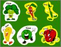 Lgumes 2me srie - 6 Magnets - Bonduelle - 2012 - Hongrie