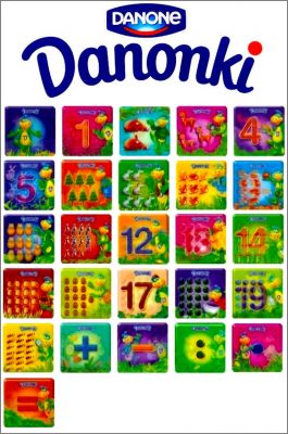 Chiffres t - 26 Magnets - Danonki Danone - 2008 - Pologne