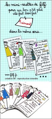 Mini-recettes - 8 Magnets Filf (Cration) www.filf.fr  2020
