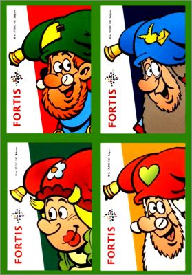 Plop - Studio 100 - 4 Magnets Fortis Belgique Pays-Bas 2010