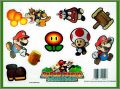 Paper Mario Sticker Star magnets Nintendo Planche N°1  2012