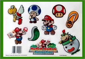 Paper Mario Sticker Star magnets Nintendo Planche N2  2012