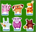 Animaux - 6 magnets - Philips - 2014 - Hongrie.