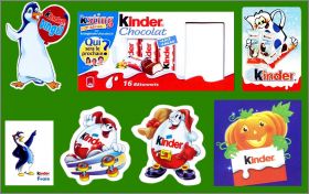 7 magnets - Kinder Ferrero -  2003  2013.