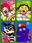 4 magnets (coins gros arrondis) Happy Meal McDonald's 1998