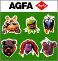 Le Muppet Show - 6 Magnets - Agfa  - 1990