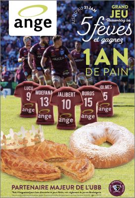 Maillots de Rugby 5 fves brillantes Ange (Boulangerie) 2023