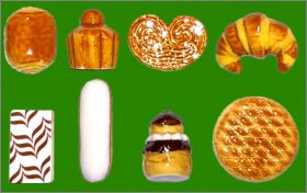 Gteaux et viennoiseries - 8 fves brillantes - Alcara 2019