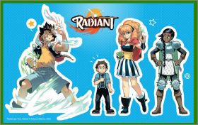 Radiant (Manga) 1 planche de 4 magnets -  Ankama - 2022