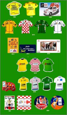 Marques du Tour de France - 22 magnets - 1995  2025