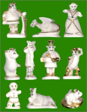 Shrek  vtu de blanc - 10 Fves avec filet or - Prime - 2009