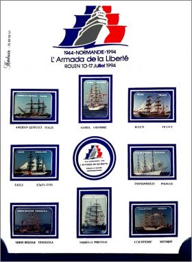 Armada de la Libert - 8 magnets - 1944 - Normandie - 1994