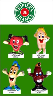 Les P'tits Gourmands - 4 Magnets - Tripiers de France - 1994