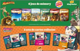 Madagascar / Boruto - Menu King Junior - Burger King - 2023