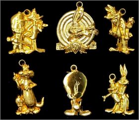 Bugs Bunny - 6 fves pendentifs dores - Alcara  - 1991