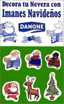 6 magnets de Nol pour votre frigo - Danone - 2000 - Espagne