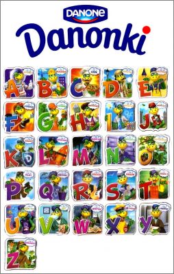 Mtiers - 26 Magnets Danonki  Danone - 2014 - Pologne