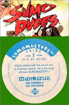 Sumo Dudes  - 54 Pogs  - Upper Deck - 1995