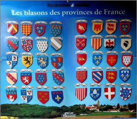 Blasons des provinces de France magnets Editions Atlas 2010