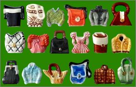 Vtements et sacs - 18 fves brillantes - Alcara - 1996