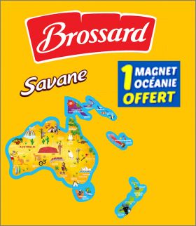 15 magnets - Carte de l'Ocanie - Savane de Brossard - 2023