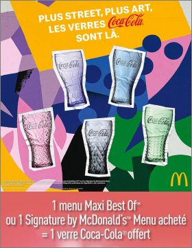 5 Verres Coca-Cola - McDonald's Juillet 2023