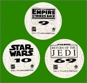 Star Wars - 70 pogs + 8 kini Slammer WPF Canada Games - 1995
