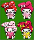 Hello Kitty - My Melody - 4 magnets - Sanrio - 2010