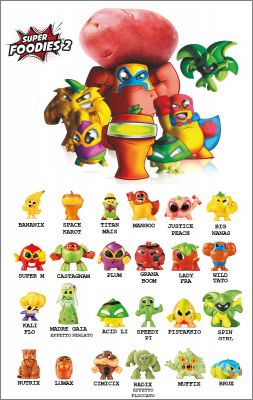 Super Foodies 2 - 24 Figurines - Esselunga - 2020 - Italie