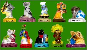 Chats-Mots 10 Fves mates et brillantes Filet or Alcara 2009