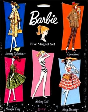 Barbie - Série 3 - 1 planche de magnets - Mattel 2003