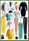 Barbie - Srie 6 - 1 planche de magnets - Mattel 2003