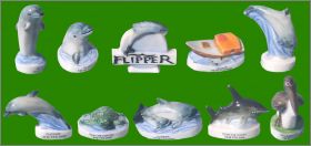 Flipper le dauphin - 10  Fves Brillantes - Alcara - 2000